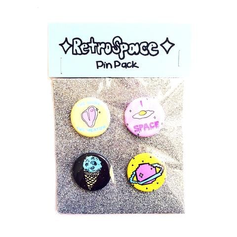 'Retro Space' Buttons